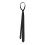 Moderne, 3,5 cm schmale Krawatte, einfarbig, modisches-Schwarz 1