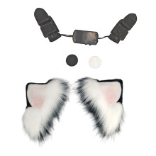 Cosplay Animal Ear Headpiece Activated Touch Response-Black