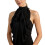 Lightweight False Collar Victorian Neckline Enhancer-Black 1