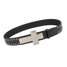 Elegant Rivets Studded Waistband Waist Belt For Various-Black