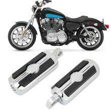 Fußpedale Motorrad Paar verchromt einstellbar 10mm