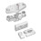 Motorcycle Aluminium Riser Mount Universal 9