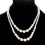 Collar de perlas de doble capa ajustable para mujer 1