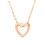 Collana da donna con ciondolo a cuore e catena in lega 1