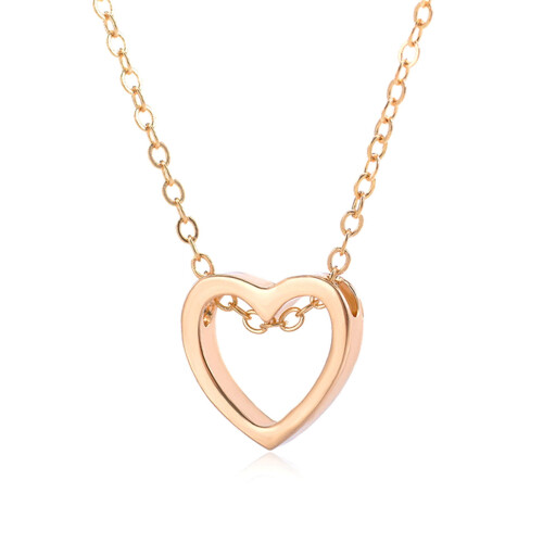 Collana da donna con ciondolo a cuore e catena in lega