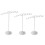 Earring Tree Stand Metal White 3 Pieces 1