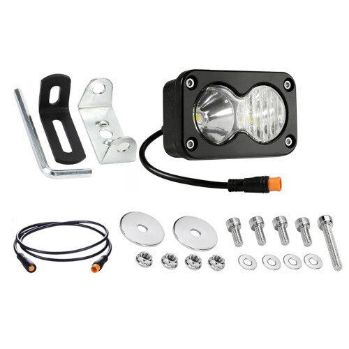 6000-6500K Waterproof Bright 20W Motorcycle Headlight for-White