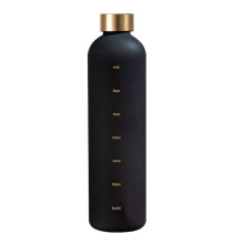 Gourde avec indicateur de temps 946 ml (32 oz) en plastique noir givré