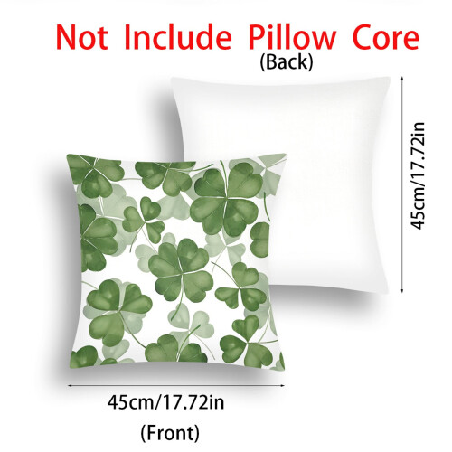 Ensemble de housses de coussin 4 pièces en peluche courte imprimée 1