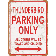 Thunderbird Parkeermuurposter Retro Garage Decoratie