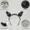 Rechargeable 3D Motion Sensing Puss Ear Headband-Black 6