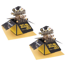 Carte de remise de diplôme en papier 3D faite à la main,-2