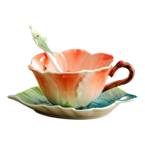 High Quality Coffee Cup And Dish Set Feature Classical-Clivia