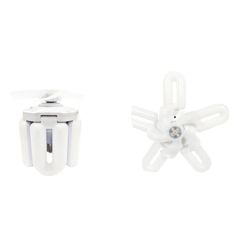 Ventilatore a LED con luce regolabile tramite telecomando e 5 pale pieghevoli. 1
