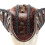 Stylish PU Leather Pirate Cap Skeleton Gear Pattern-Black 6