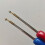 8Pcs Ergonomic Plastic Handle Crochet Needle with Knitting-Blue 5