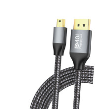 Le câble fiable Mini DisplayPort vers DisplayPort 2.1 offre une