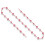 Kerstkralenslinger rood wit mintgroen 2,4 meter 5