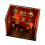 DIY Mini Musea Silhouetten Doos met Mini Frame Figuren-Rood 1