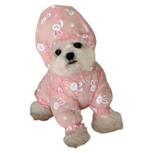 Hond Mesh Jumpsuit Kleding Pullover Roze Mesh Kleding voor-XS