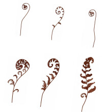 Unique Handcrafted Iron Leaf Design Garden-Rusty Flowers 05