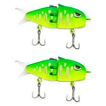 2pcs Compacts Fishing Lures with Double Hook Realistic-4