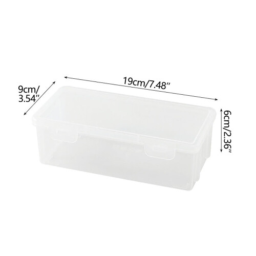 Extra Large Clear Pencil Case Stackable Plastic 1 Pack 1