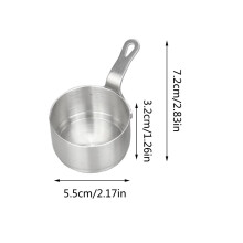 Panela pequena de aço inoxidável (1 peça)