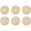 Runde, wendbare Tischsets aus gewebtem Papier, 38 cm Durchmesser, 6er-Pack 1