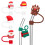 Embouts de paille de Noël en silicone (6 pièces) 1