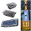 Luminárias solares de parede para decoração de jardim e pátio externos com 4 modos. 2