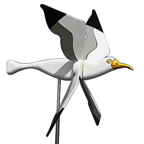 Seagull vindmølle utendørs kinetisk vindspinner 1 stk 1