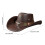 Adjustable Cowboy Hats In Multiple Color Wide Brims-dark coffee 4