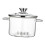 Panela de vidro borossilicato com tampa 1,8L 4