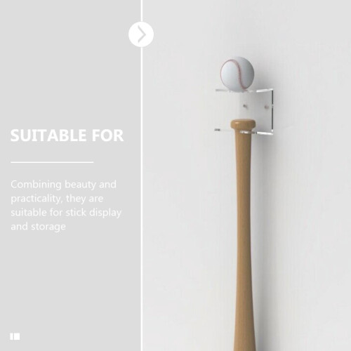 Baseball Display Stand Wall-Mounted Acrylic Shelf 1
