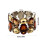 Alluring Elastic Crystal Bridal Bangle Ideal for Special-Purple 4
