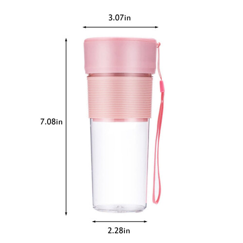 Portable Juicer Cup USB Rechargeable Mini Blender 270ML 2