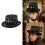 Steam Gothic Top Hat Adjustable Size Lightweight Travel Hat 2