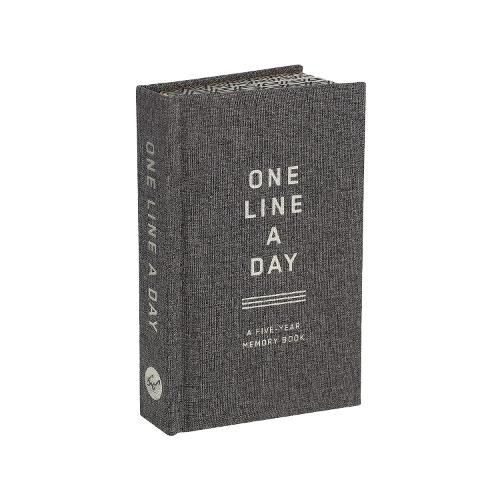 Charcoal Canvas One Line a Day A FiveYear Memory Book by Chronicle Boo