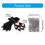 Comfortable Plush Gloves Five Finger Design Mitts For-black 4