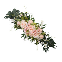 Realistisch Rose Bloemstuk Kunstmatige Plastic Bloem Voor-Roze