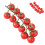 Simulation réaliste de petites tomates, mousse-Vert 5