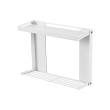 Étagère murale d'assaisonnement de cuisine, conception-Blanc