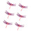 6Lots Realistic Flying Dragonflies Decorations Insect-Red 1