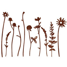 Eye Catching Handcrafted Rusty Metal Garden-Rusty Flowers 01