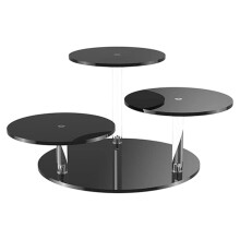 Quick Setups Acrylic Multipurpose Shelf 4Mm Reinforced-Black