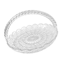 Elegant Glass Fruit Bowl Crystal Centerpiece Decorative Bowl