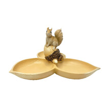 Bucolic Squirrels Shape Resin Dish Perfect For Garden-Yellow