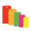Etichete de expediere precablate, 3,25" x 1,625", portocaliu fluorescent 1