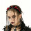 Cool Punk Headband Lightweight Plastic Material For-black red 7